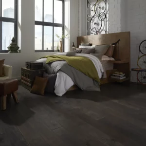Hardwood Flooring in modern bedroom | Stevens Floor Coverings
