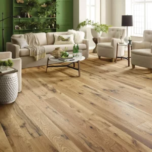 Hardwood flooring in a living room | Stevens Floor Coverings